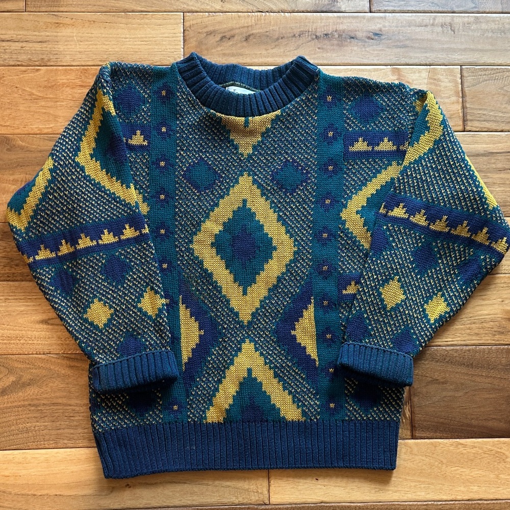 Vtg Choozie abstract design sweater